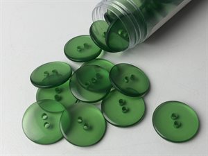 Knap - flot grøn og transparent, 20 mm
